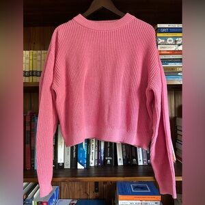 H&M Pink Ribbed Knit Sweater (NWOT)